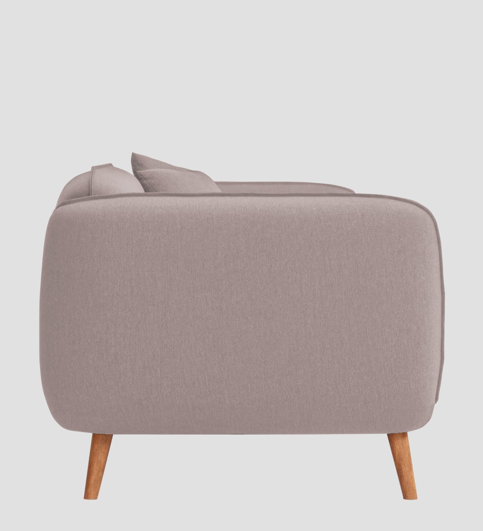 Zia Fabric 1 Seater Sofa In Almond Beige Colour - Febonic Living