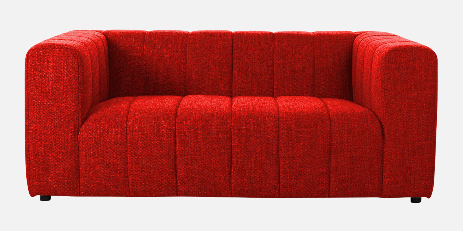 Lara Fabric 2 Seater Sofa In Ruby Red Colour - Febonic Living
