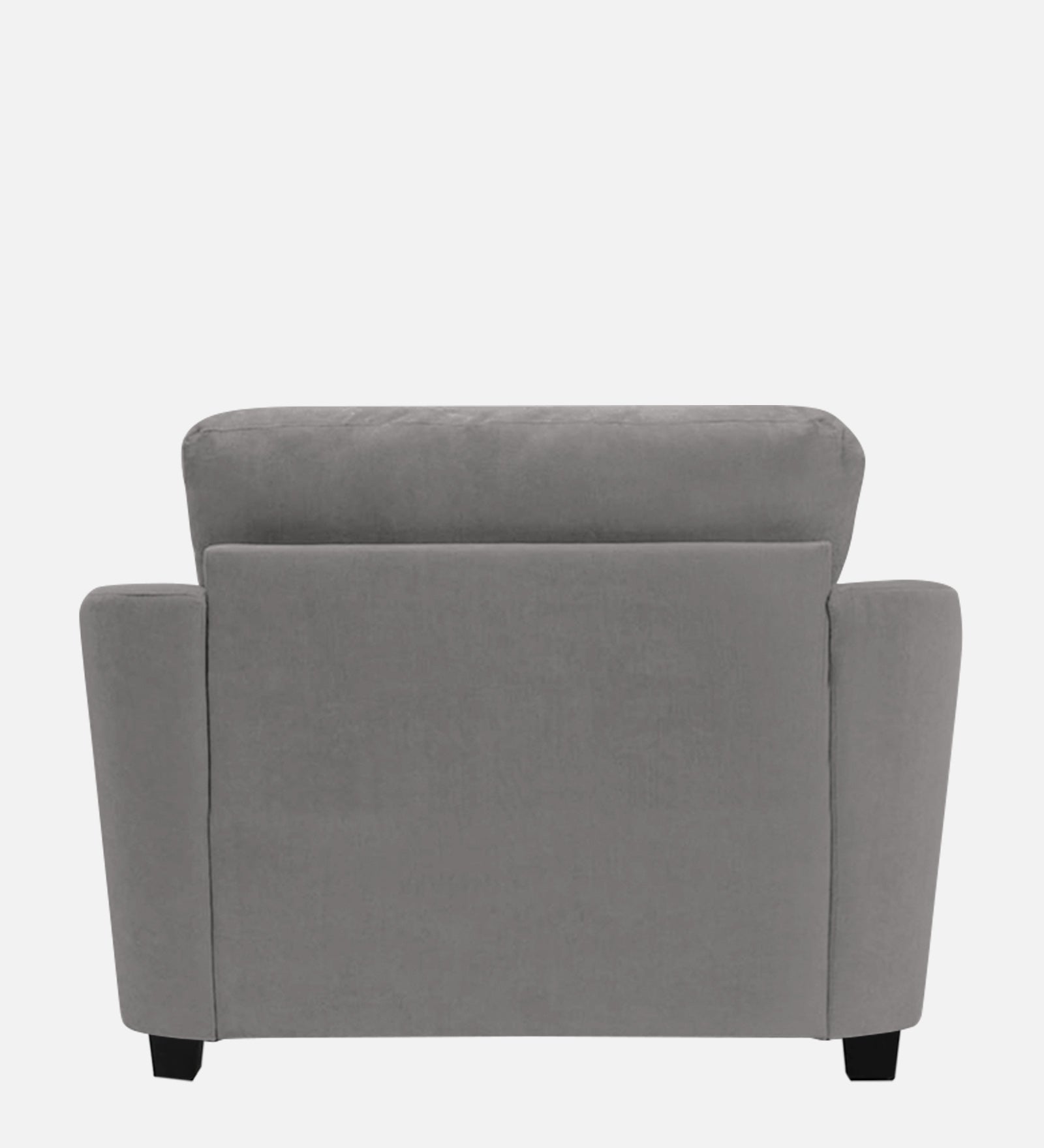 Mulan Fabric 1 Seater Sofa In Silver Grey Colour - Febonic Living