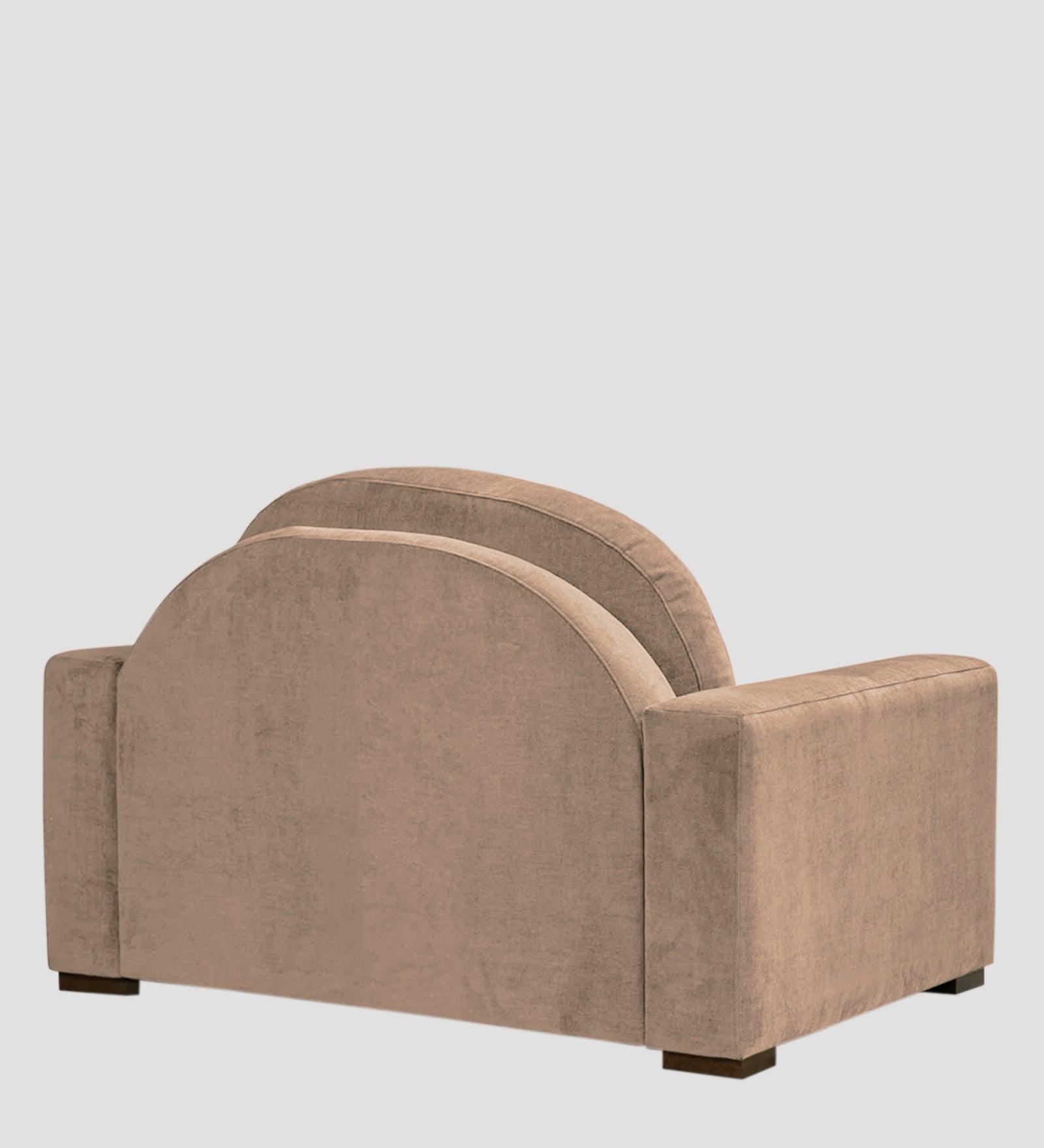 Dara Fabric 1 Seater Sofa In Cookie Beige Colour - Febonic Living