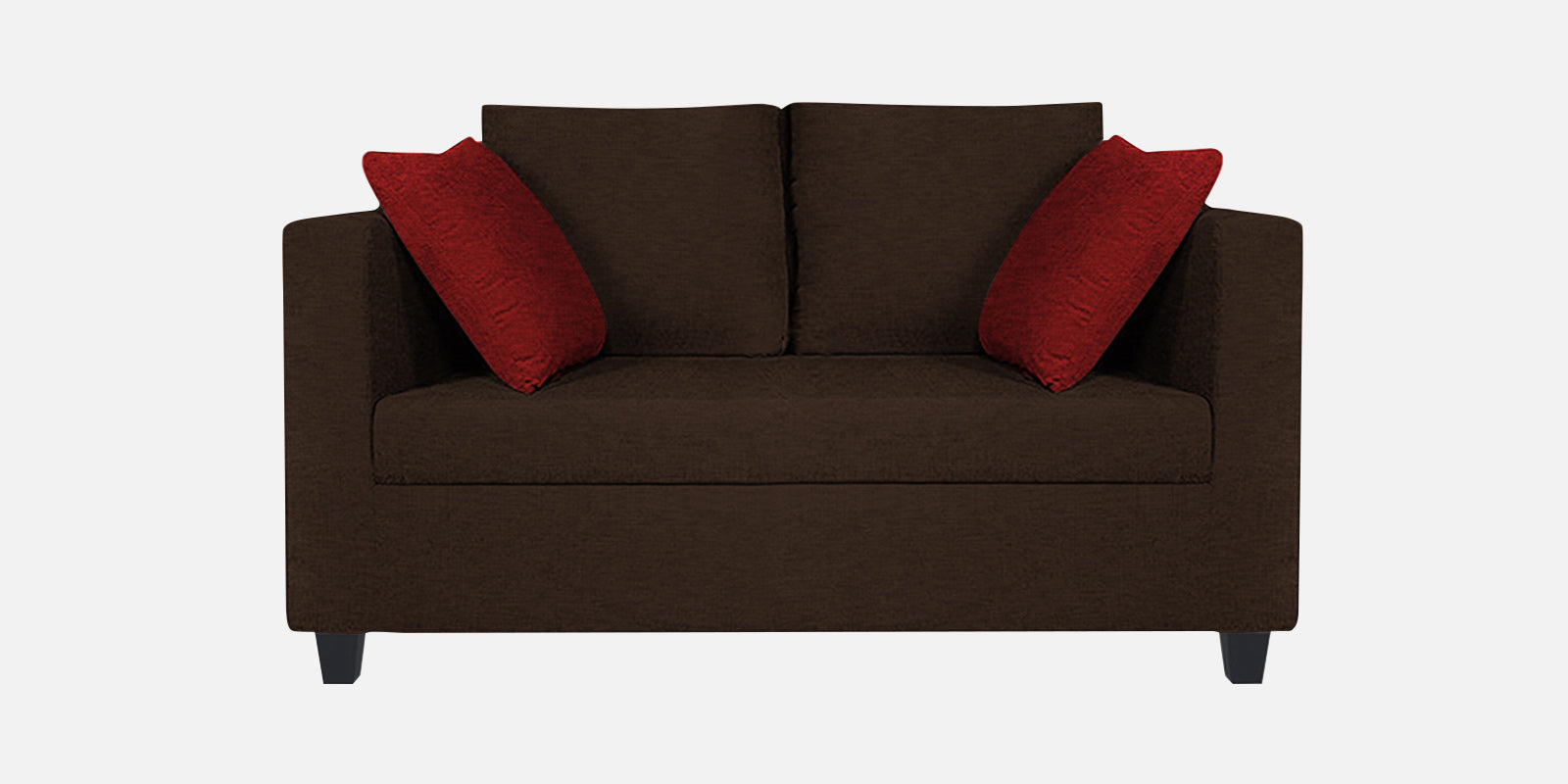 Nuska Fabric 2 Seater Sofa In Cidar Brown Colour - Febonic Living