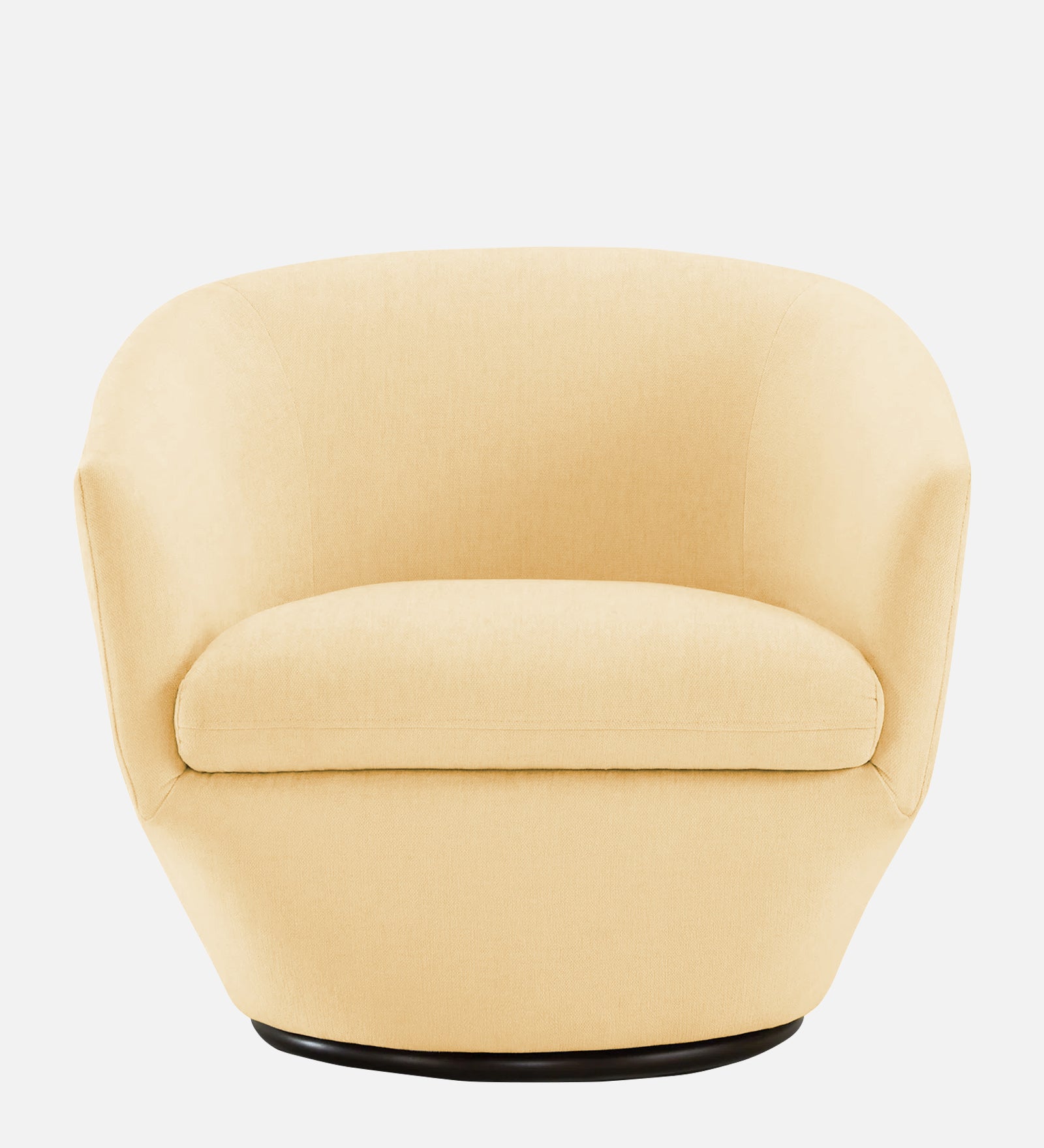 Haddie Velvet Swivel Chair In Sandy Beige Colour - Febonic Living