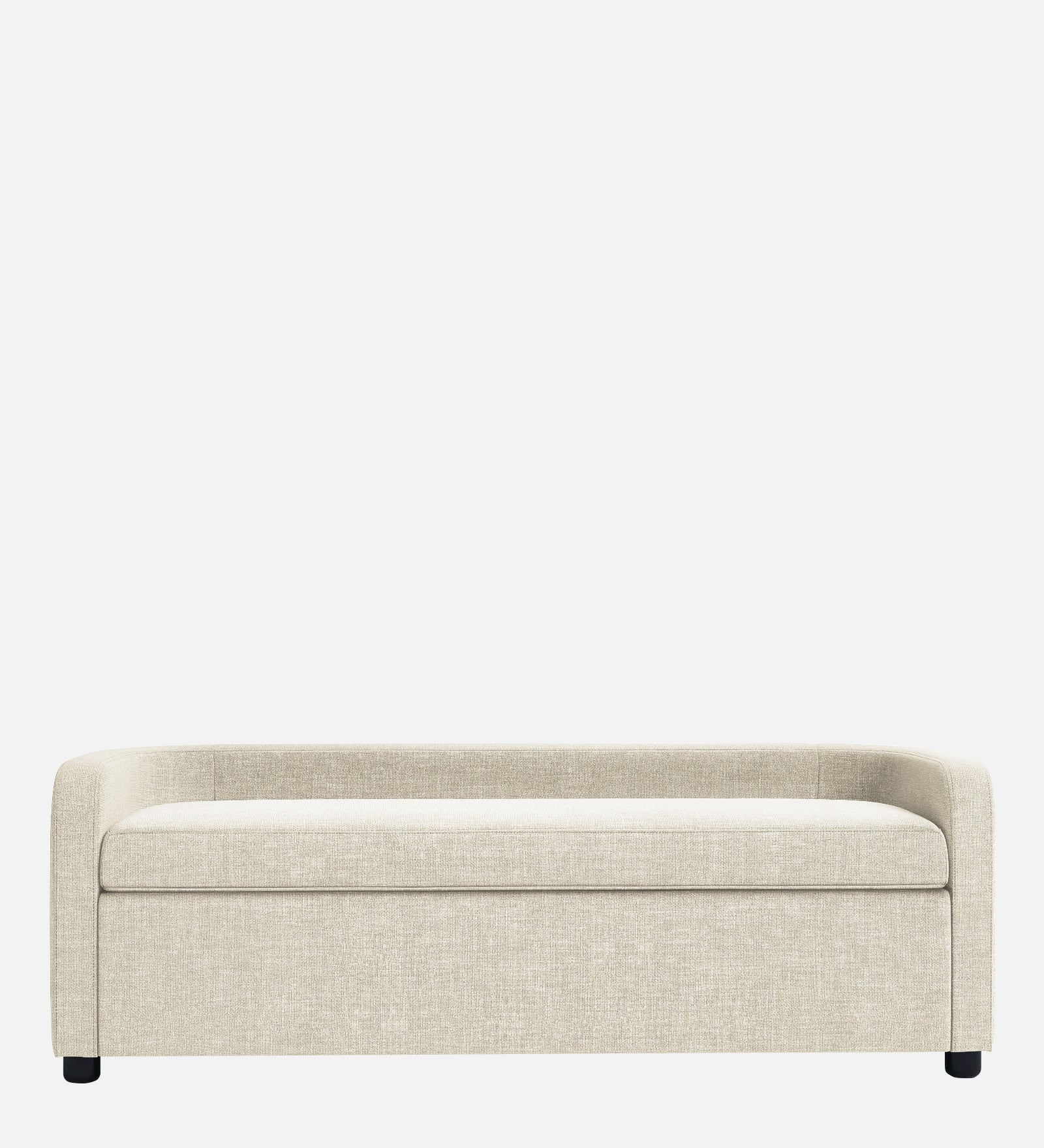 Cooper Fabric Storage Bench In Ivory Cream Colour - Febonic Living