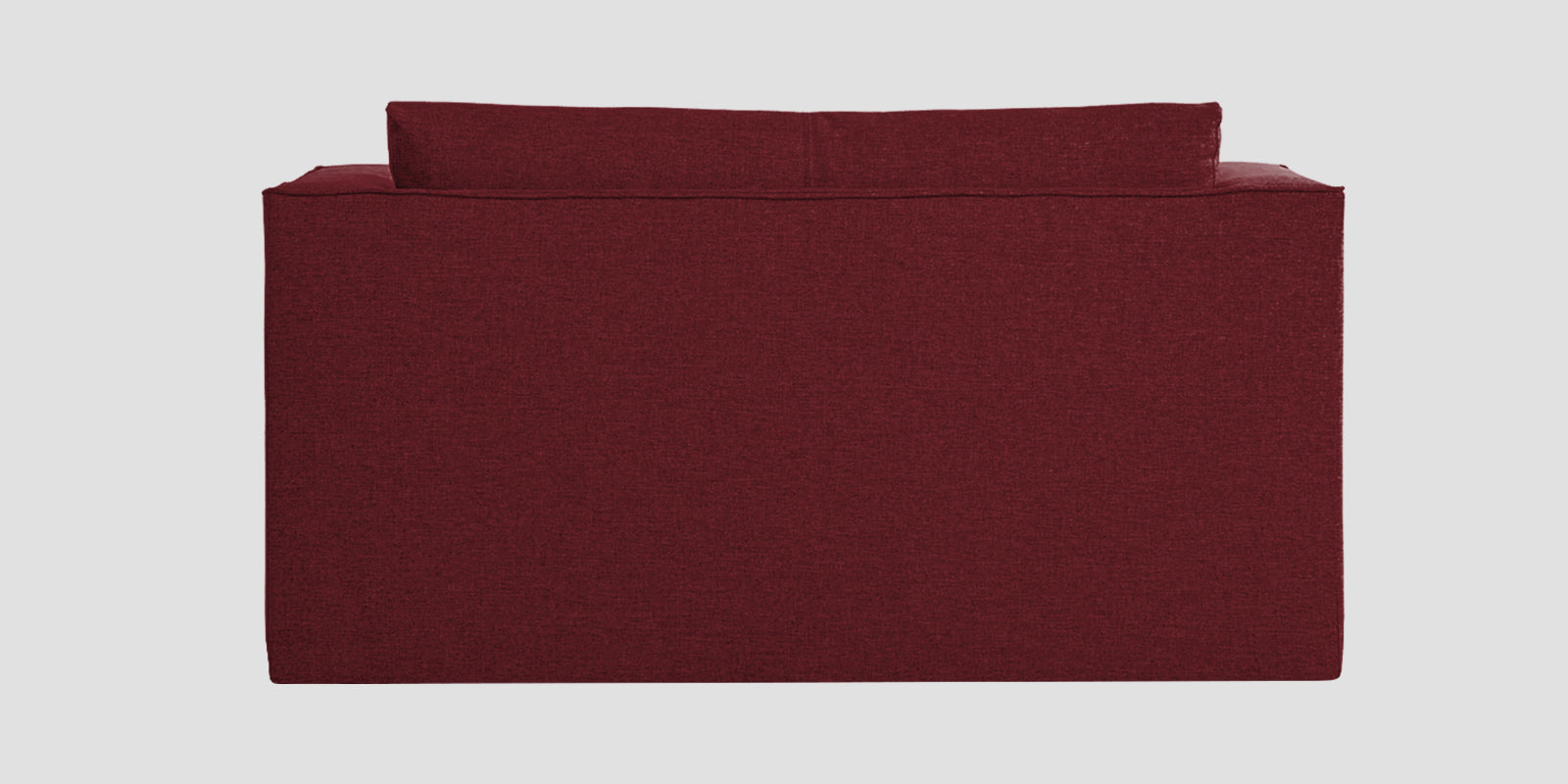 Kenia Fabric 2 Seater Foldable Sofa Cum Bed In Blood Maroon Colour - Febonic Living