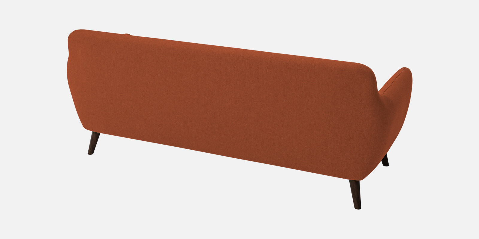 Goofy Fabric 3 Seater Sofa In Royal Orange Colour - Febonic Living