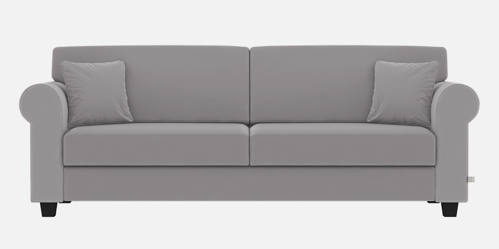 Numonk Velvet 3 Seater Sofa In Concrete grey Colour - Febonic Living