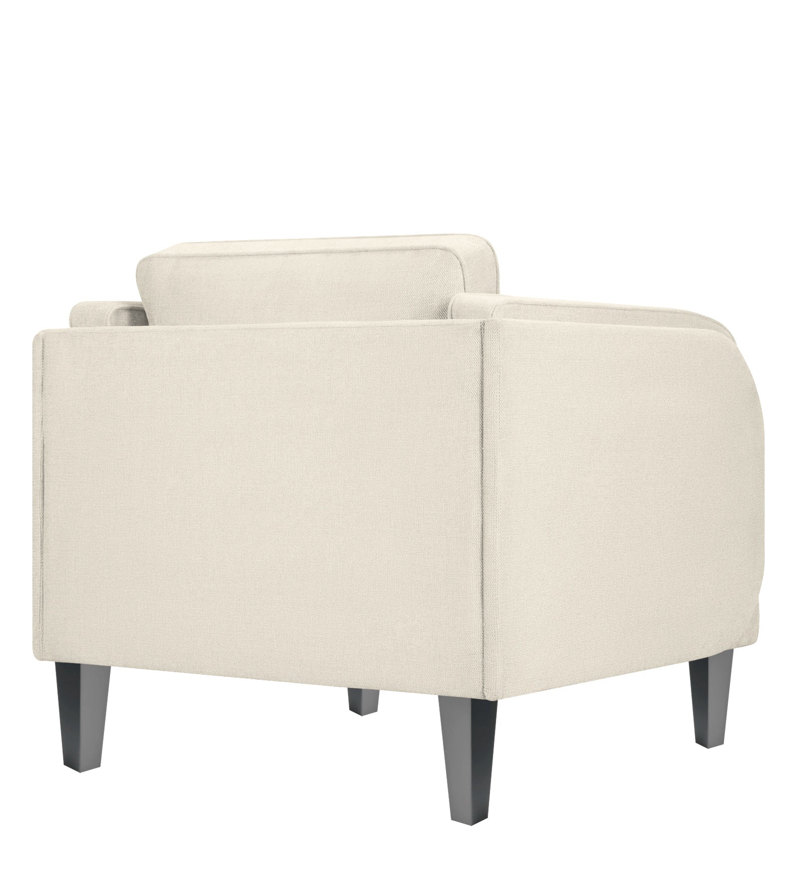 Siddy Fabric 1 Seater Sofa In Ivory Cream Colour - Febonic Living