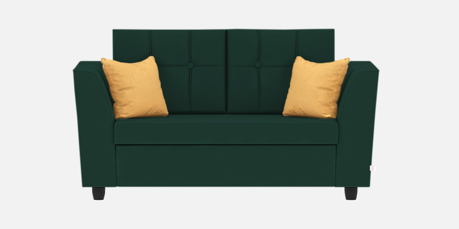 Nestin Velvet 2 Seater Sofa In Forest Green Colour - Febonic Living