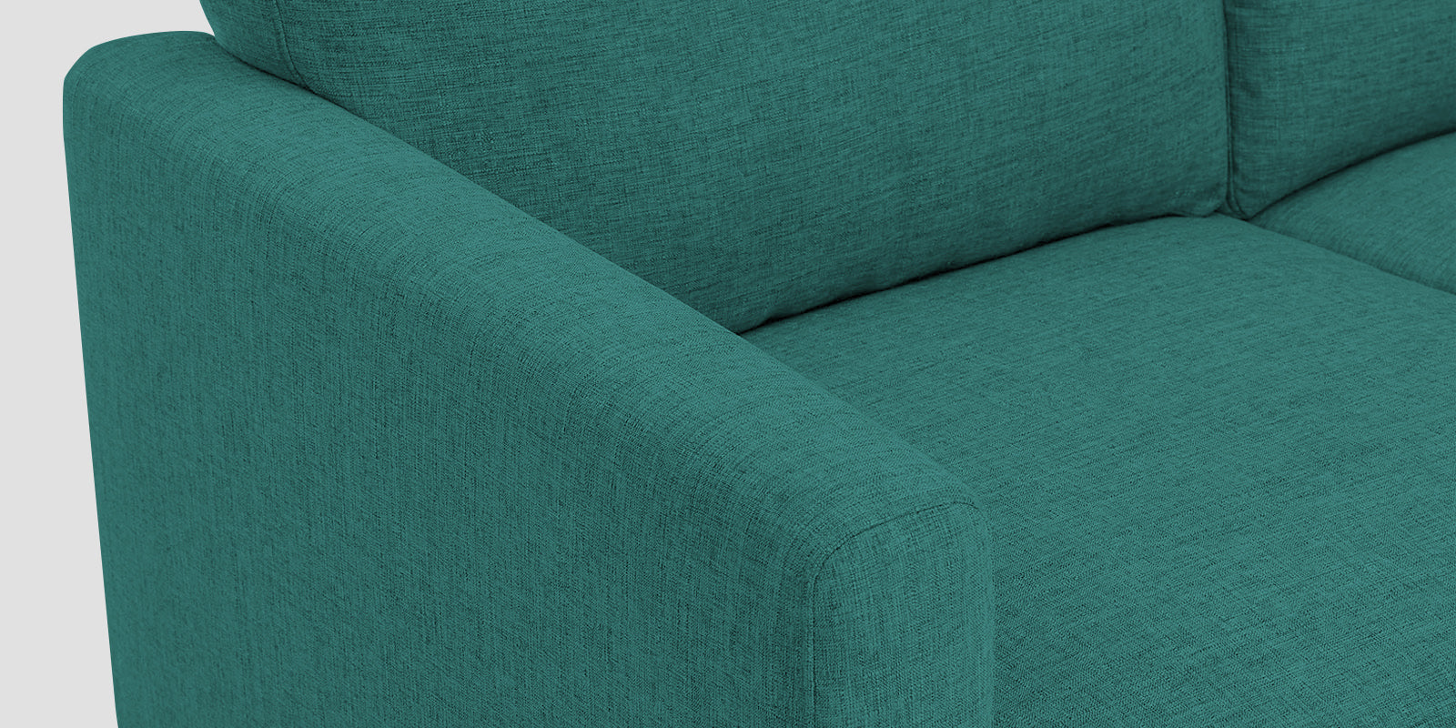Romie Fabric RHS Sectional Sofa (2+Lounger) In Sea Green Colour - Febonic Living