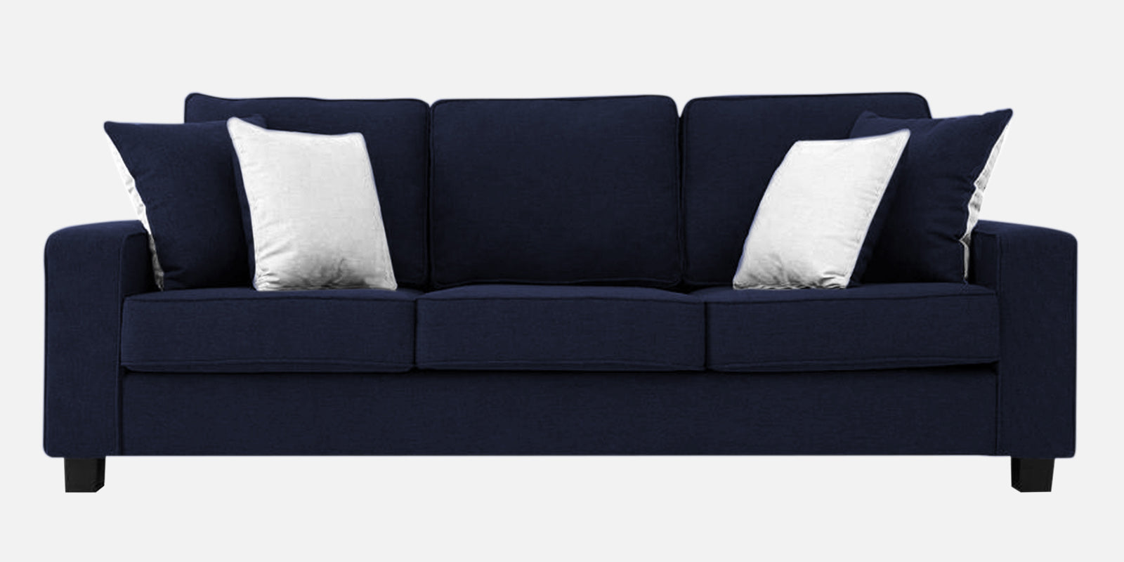 Ladybug Fabric 3 Seater Sofa In Royal Blue Colour - Febonic Living