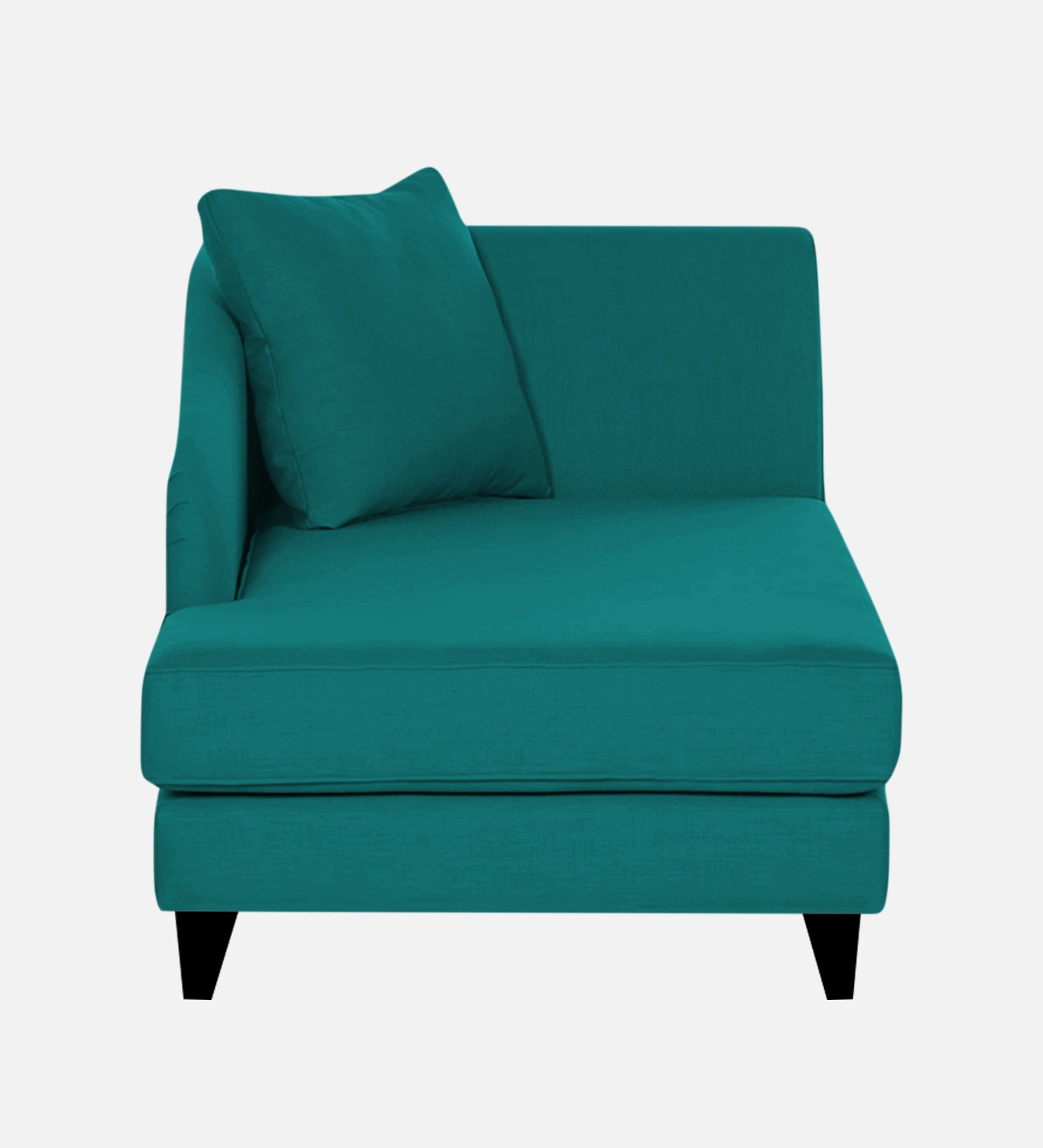 Louis Fabric RHS Chaise Lounger In Sea Green Colour - Febonic Living