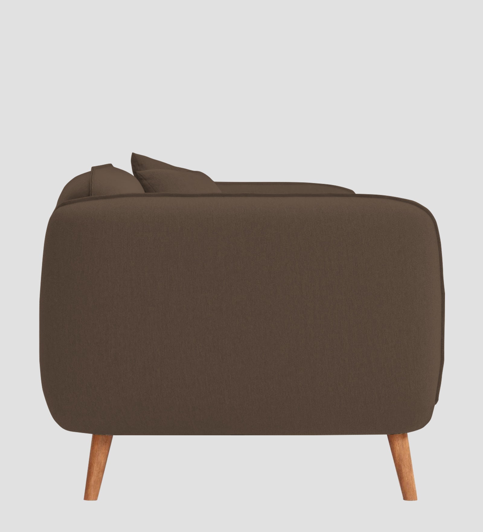 Zia Fabric 1 Seater Sofa In Rosy Brown Colour - Febonic Living