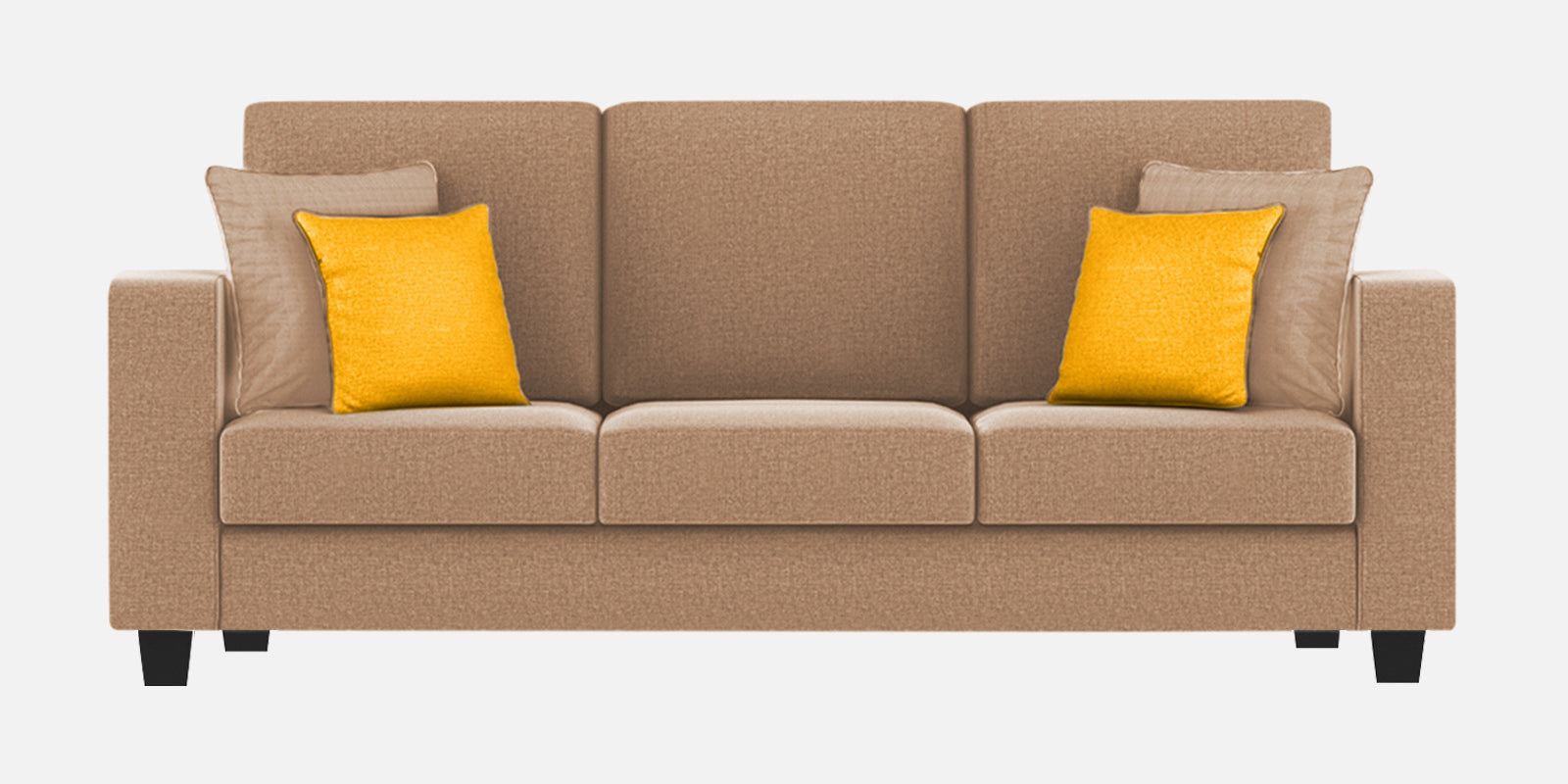 Nabi Fabric 3 Seater Sofa In Cosmic Beige Colour - Febonic Living