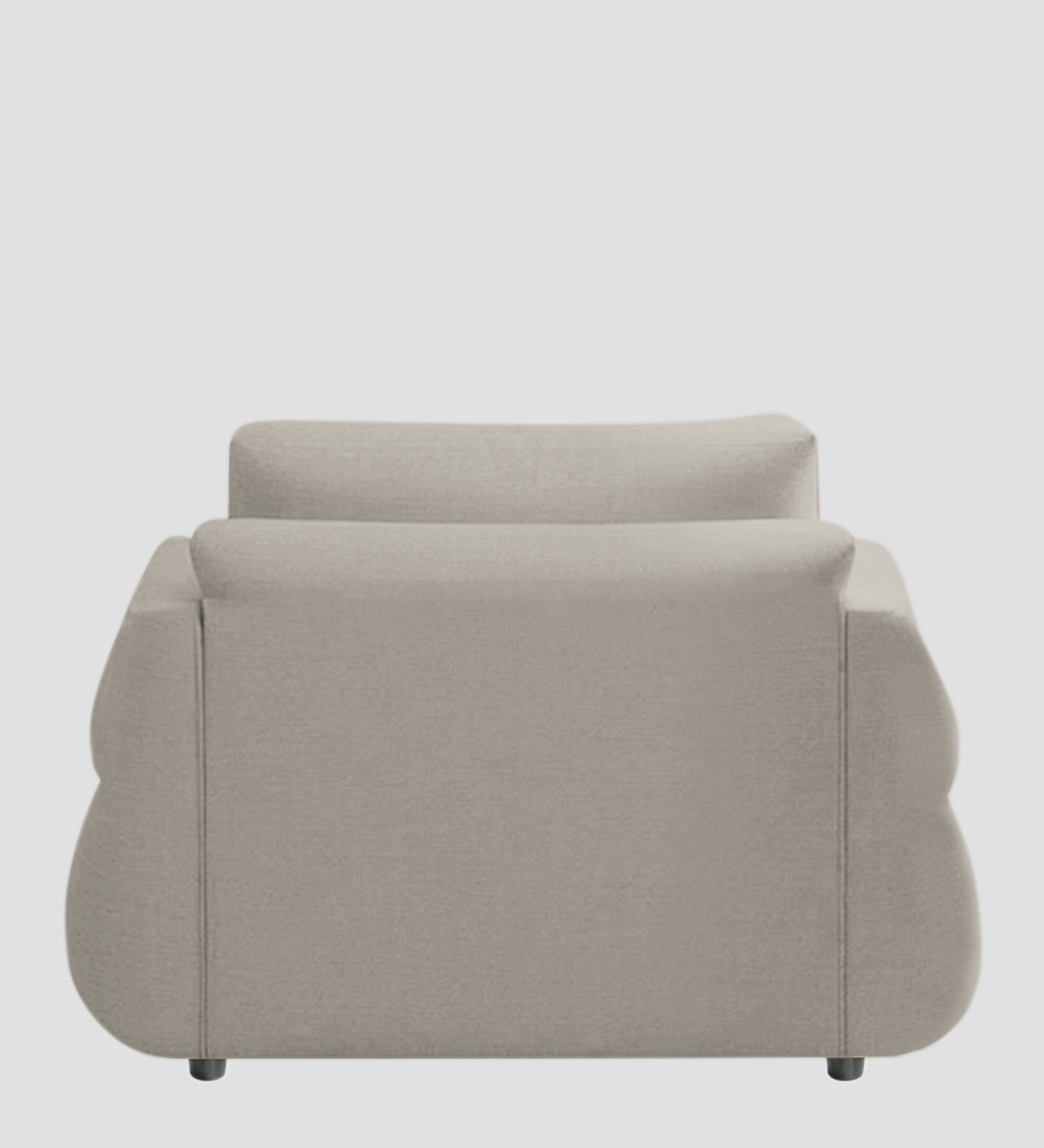 Jack Fabric 1 Seater Sofa In Ash Grey Colour - Febonic Living