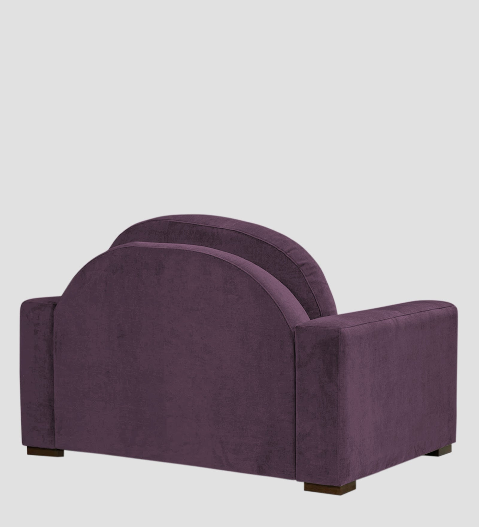 Dara Fabric 1 Seater Sofa In Greek Purple Colour - Febonic Living