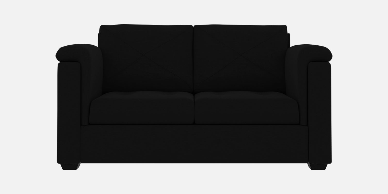 Andres Fabric 2 Seater Sofa in Heather Black Colour