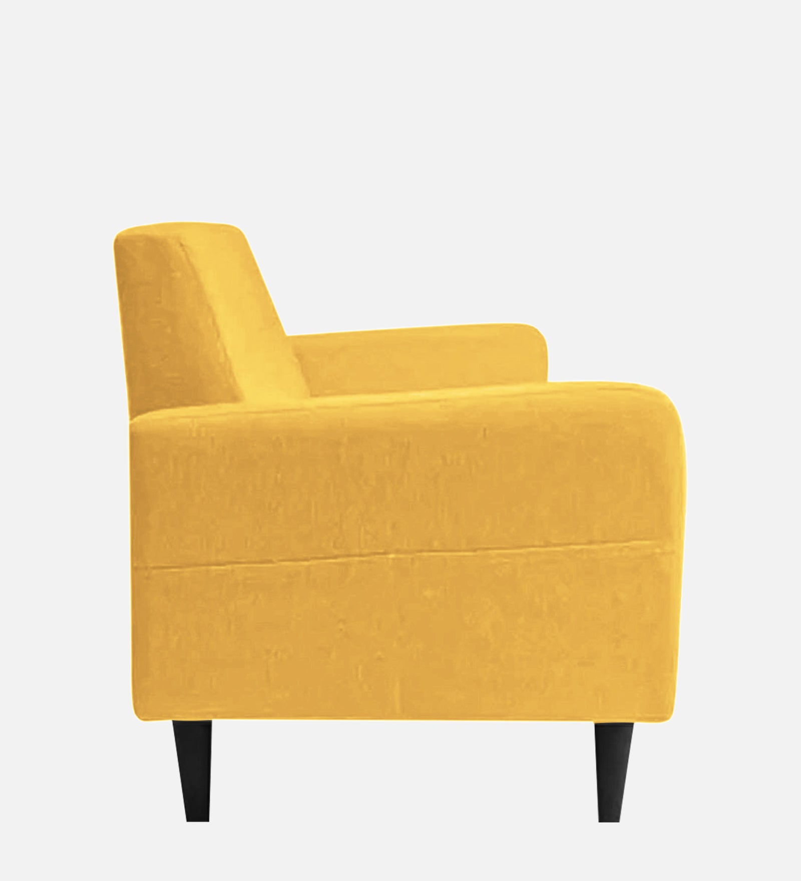 Marq Fabric 1 Seater Sofa In Bold Yellow Colour - Febonic Living