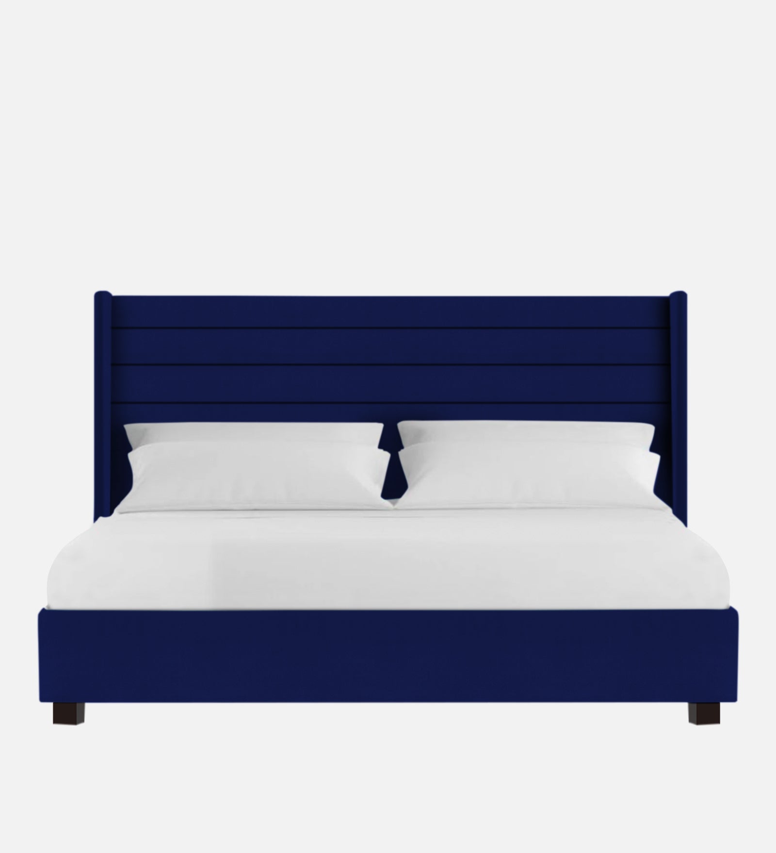 Caliya Velvet King Size Bed In Imperial blue Colour - Febonic Living
