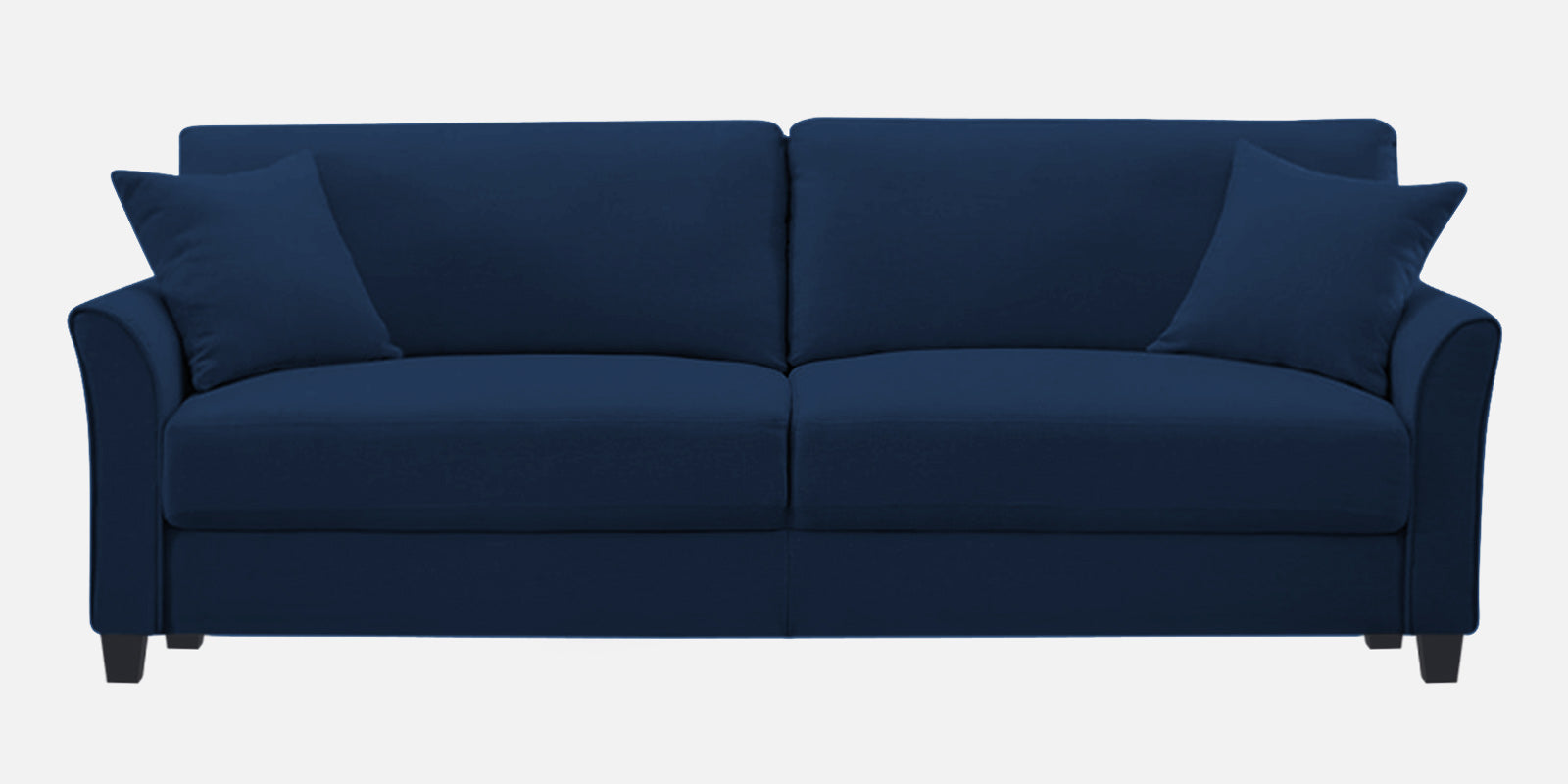 Daroo Velvet 3 Seater Sofa In Imperial Blue Colour - Febonic Living
