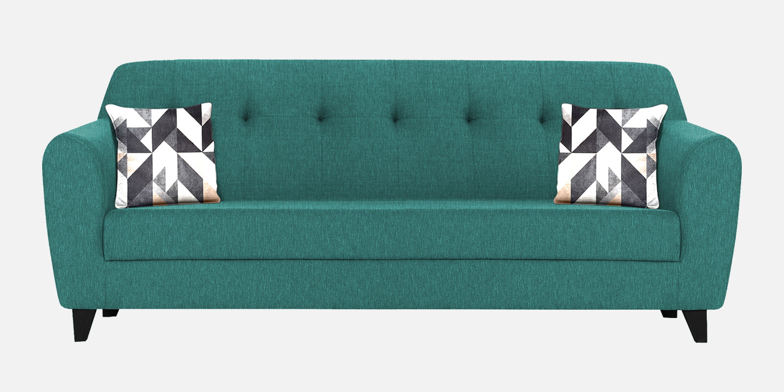 Melaan Fabric 3 Seater Sofa In Sea Green Colour - Febonic Living