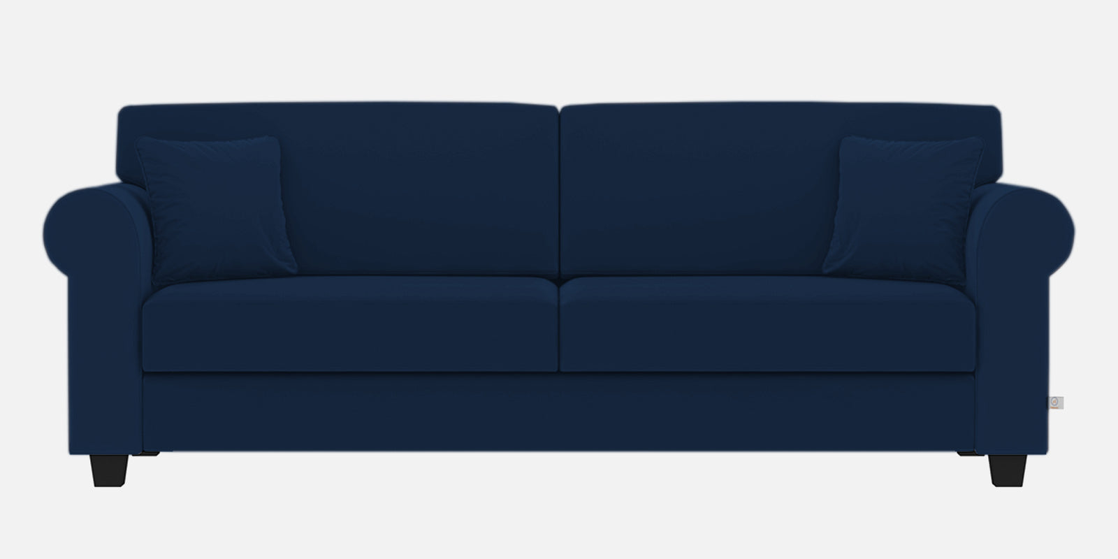 Numonk Velvet 3 Seater Sofa In Imperial Blue Colour - Febonic Living