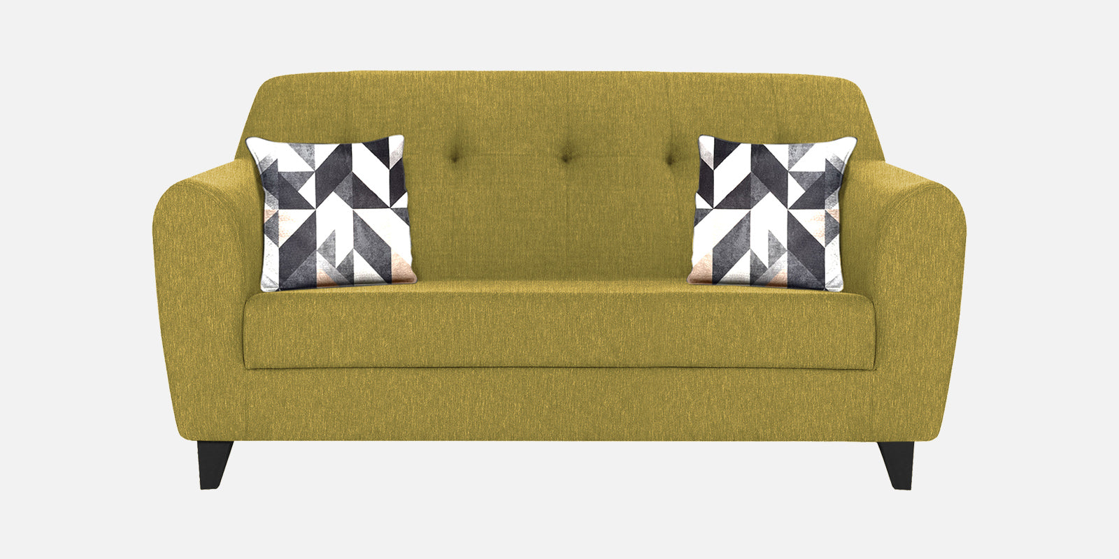 Melaan Fabric 2 Seater Sofa In Parrot Green Colour - Febonic Living
