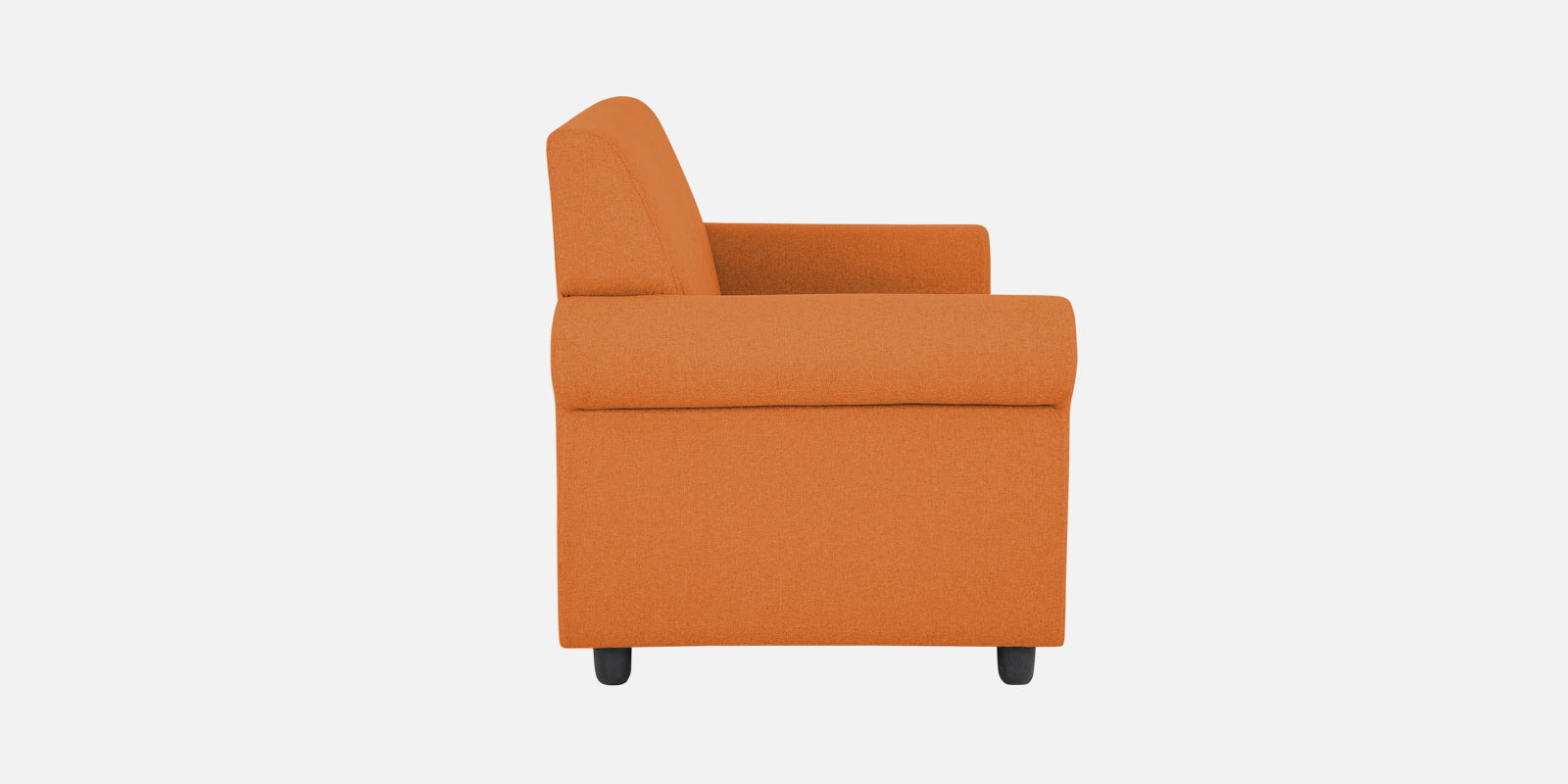 Ribby Fabric 2 Seater Sofa In Dark Orange Colour - Febonic Living