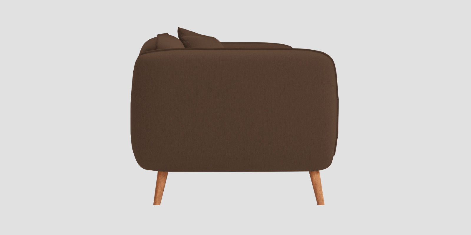Zia Fabric 3 Seater Sofa In Ash Brown Colour