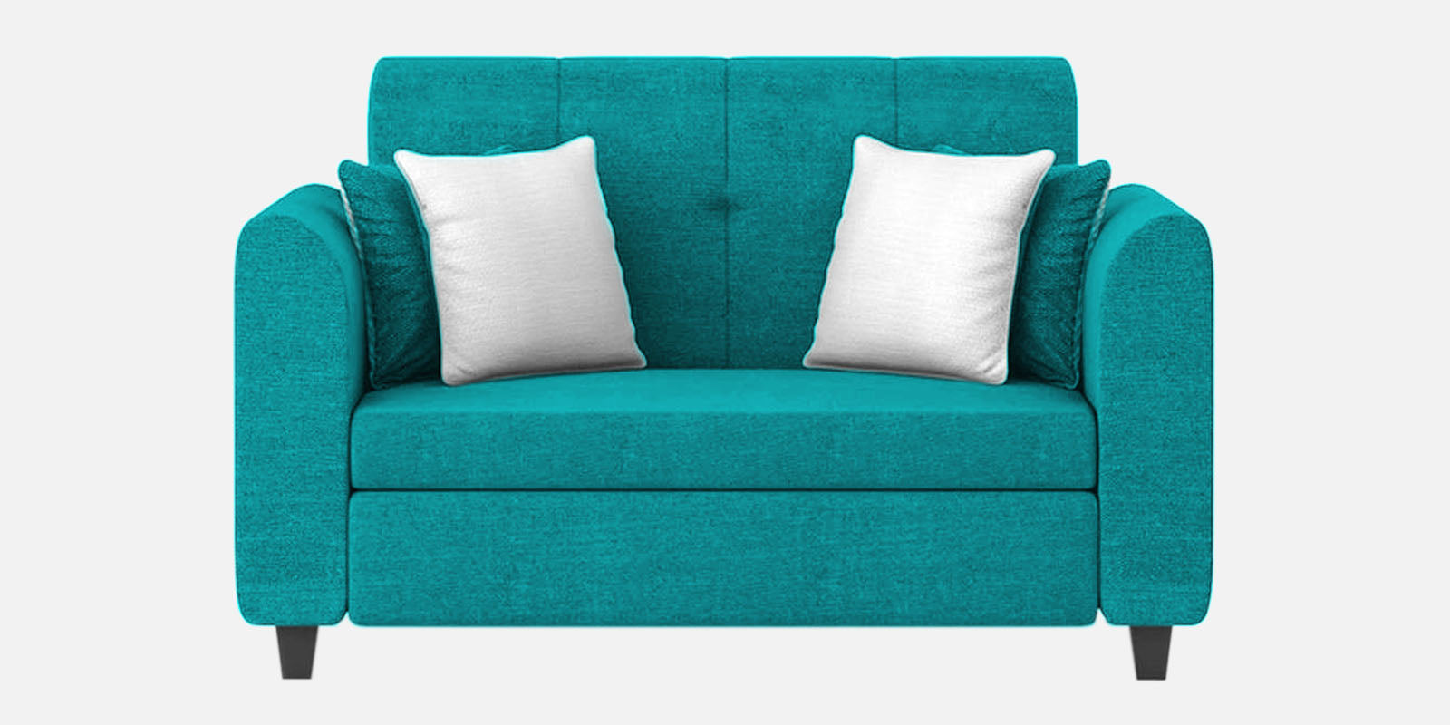 Denmark Fabric 2 Seater Sofa In Sea Green Colour - Febonic Living
