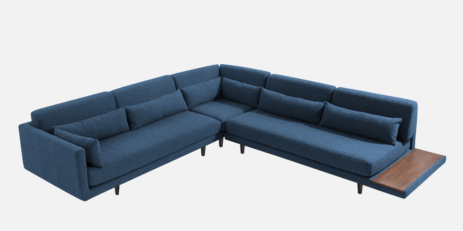 Malta Fabric 6 Seater LHS Corner Sofa In Light Blue Colour - Febonic Living