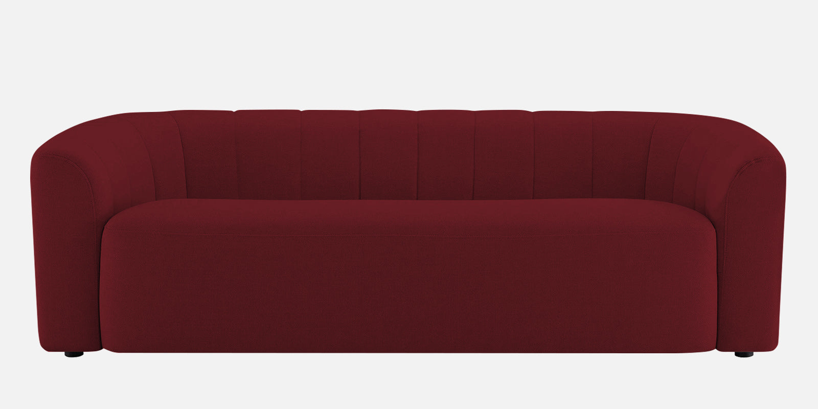 Mara Fabric 3 Seater Sofa In Blood Maroon Colour