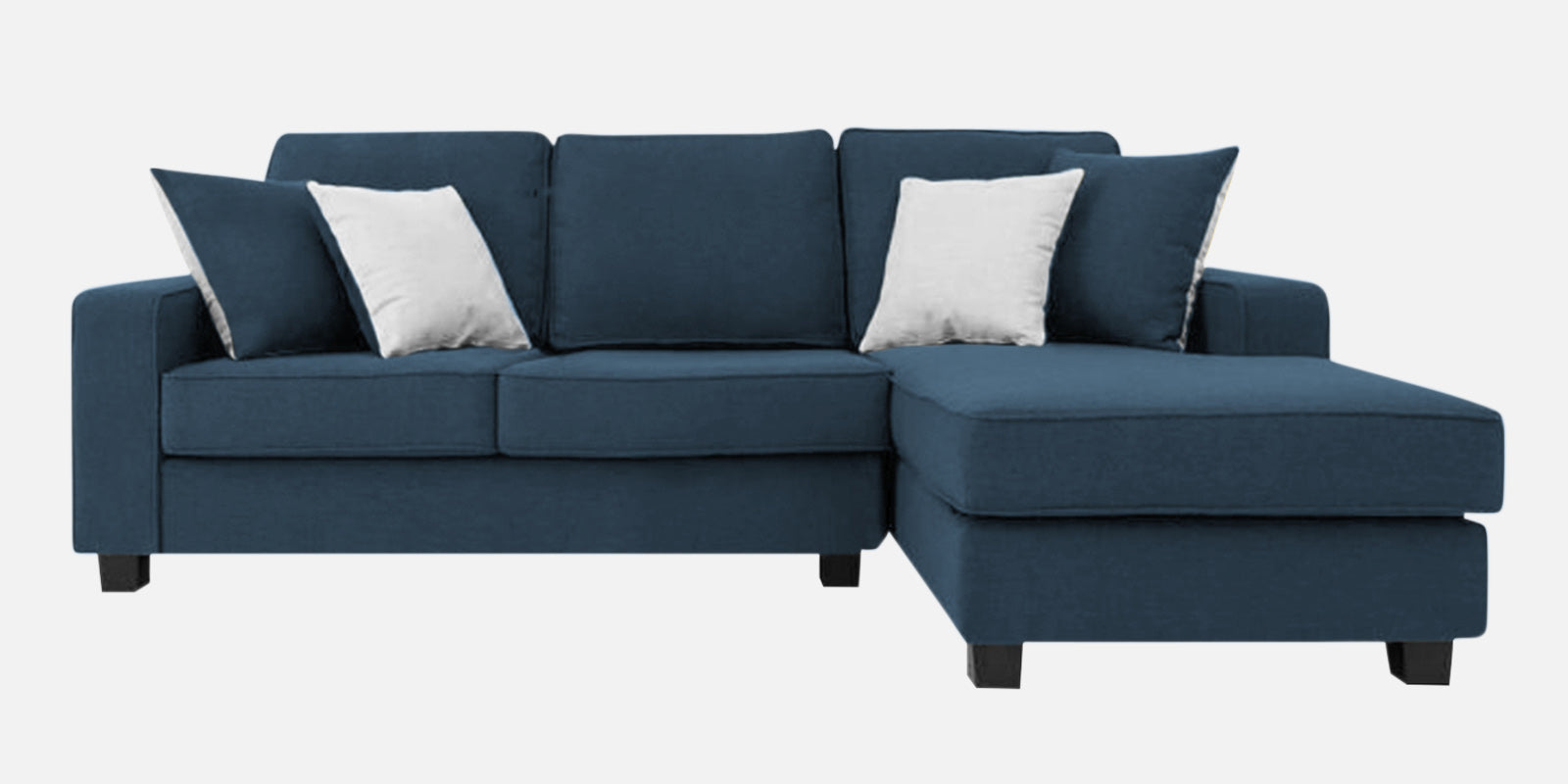 Ladybug Fabric LHS Sectional Sofa (2+Lounger) In Light Blue Colour - Febonic Living