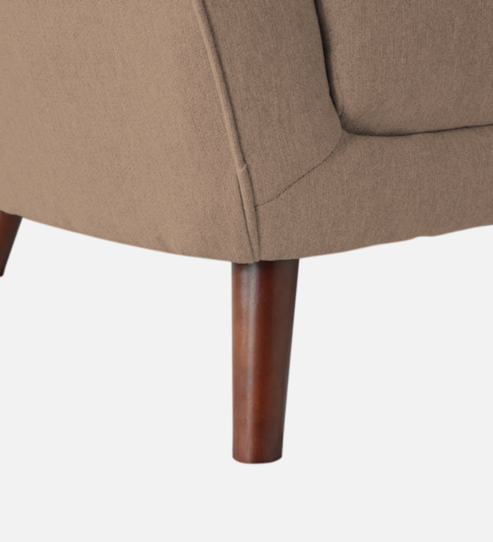 Benjamin Fabric 1 Seater Sofa In Cookie Beige Colour - Febonic Living