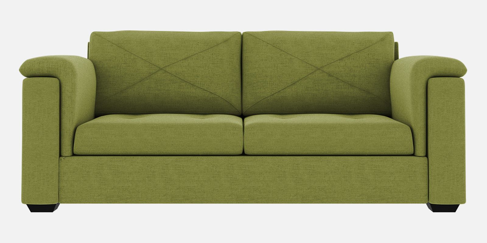 Andres Fabric 3 Seater Sofa In Lime Green Colour - Febonic Living