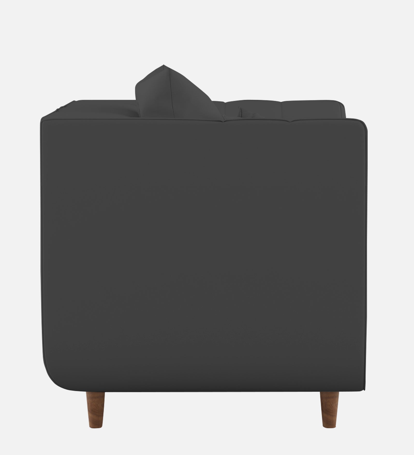Sumo Velvet 1 Seater Sofa In Davy Grey Colour - Febonic Living
