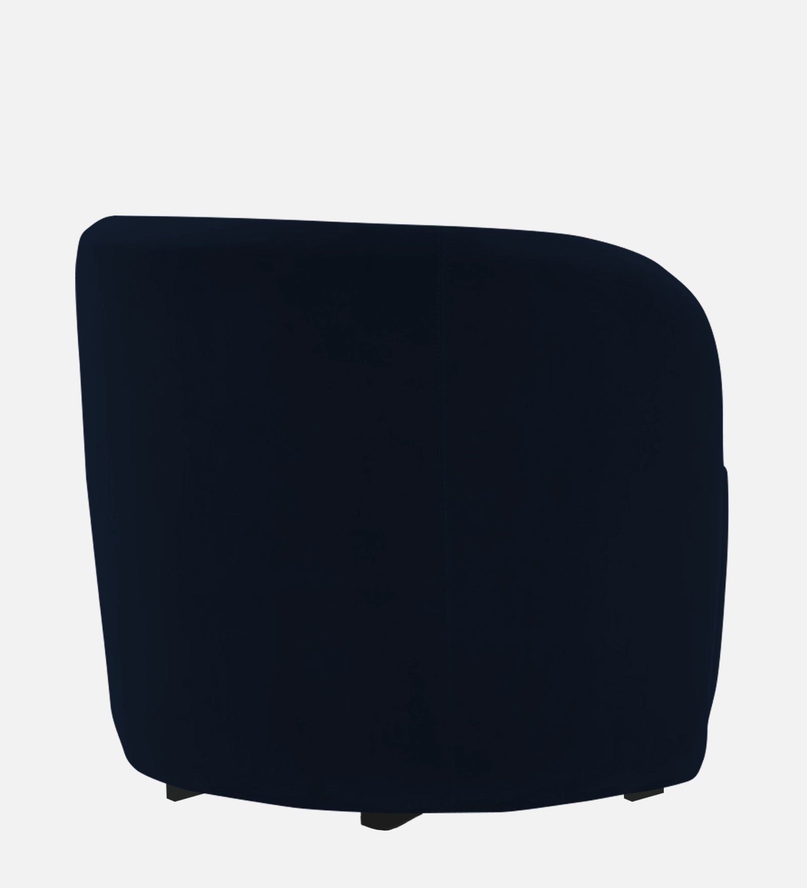 Lucky Velvet Wing Chair In Dark Blue Colour - Febonic Living