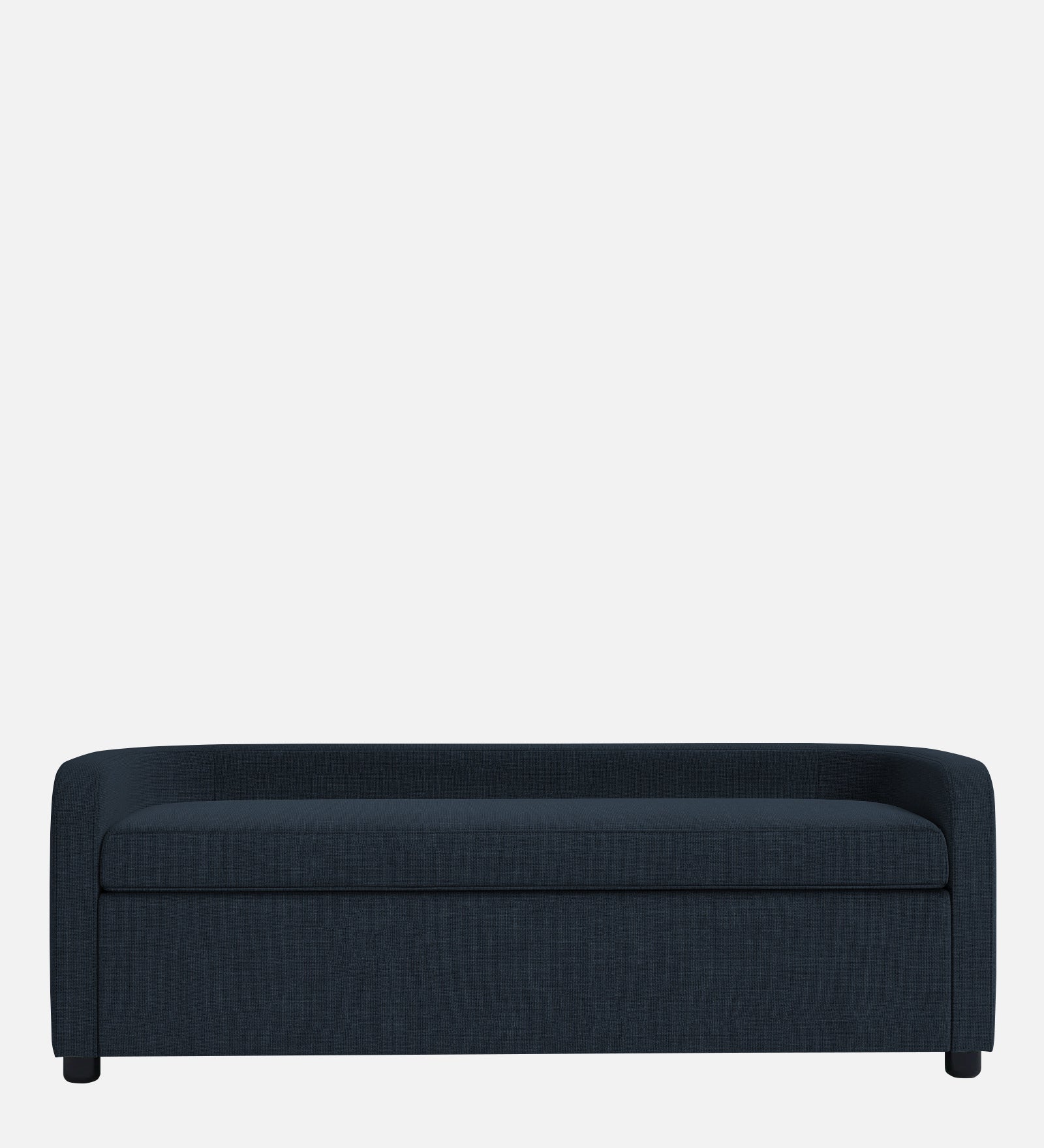 Cooper Fabric Storage Bench In Denim Blue Colour - Febonic Living