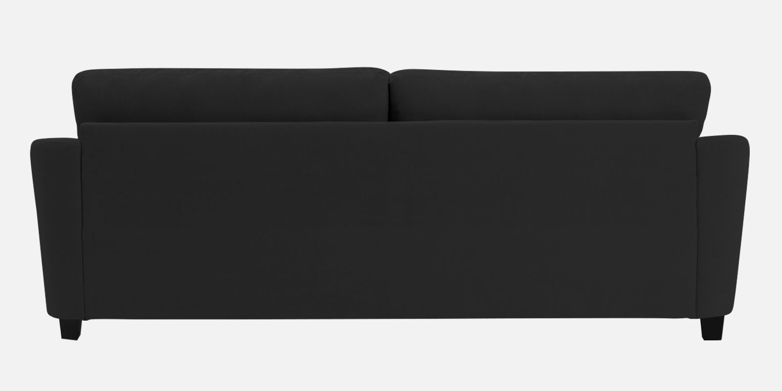 Mulan Fabric 3 Seater Sofa In Bitter Black Colour - Febonic Living