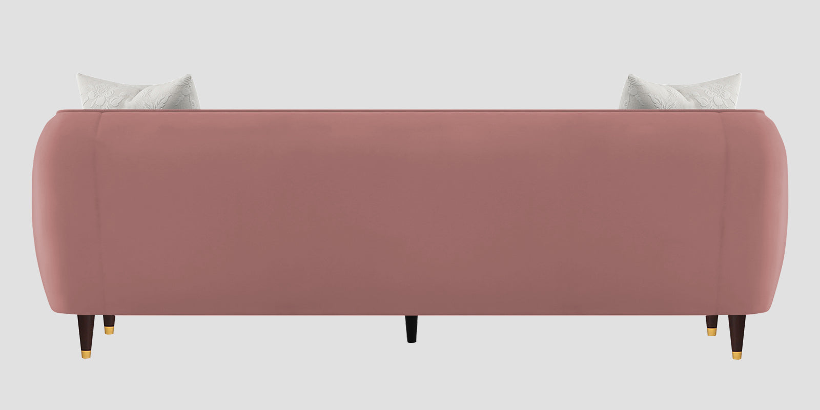 Hairo Velvet 3 Seater Sofa In Blush Pink Colour - Febonic Living