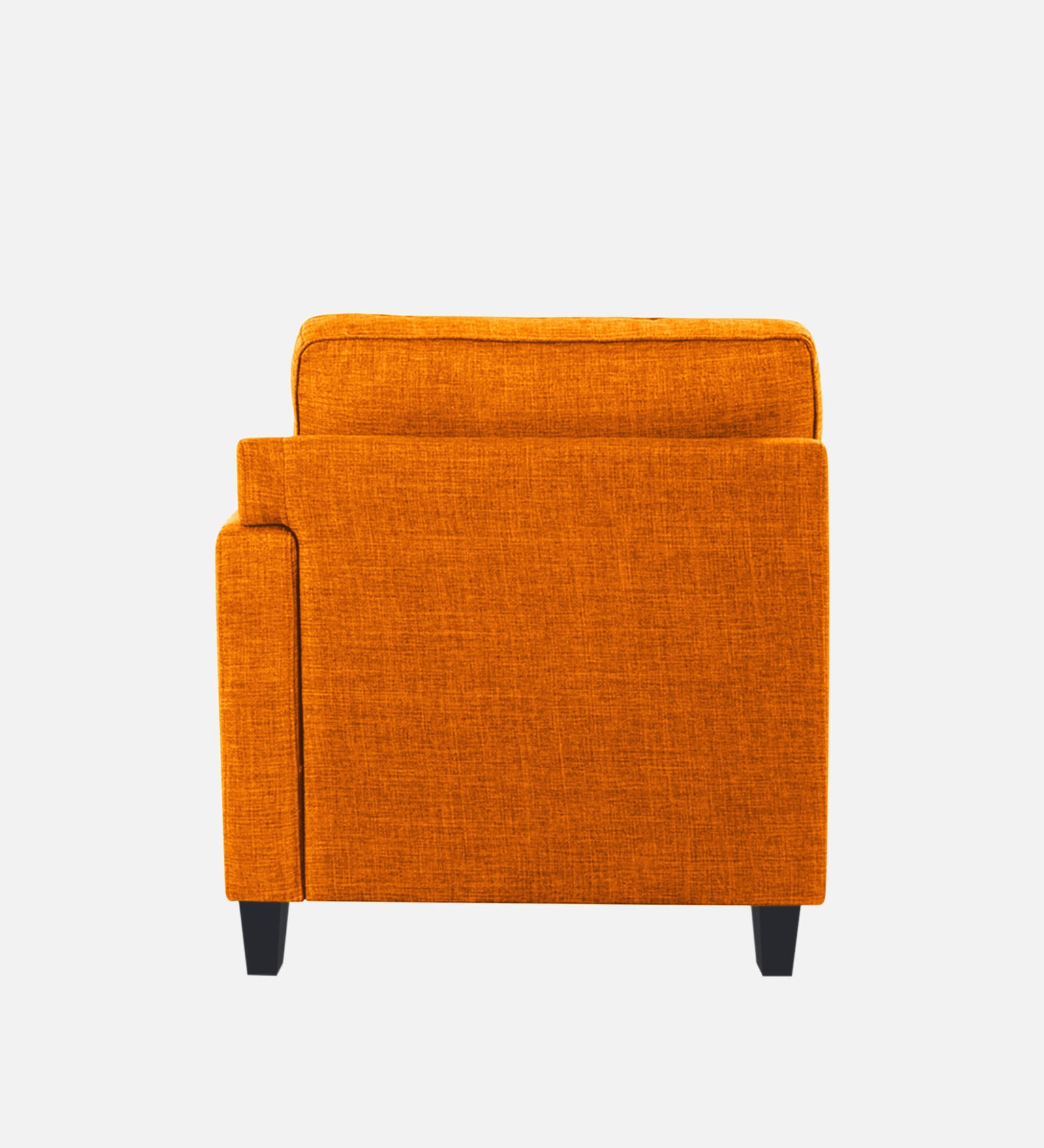 Harry Fabric RHS Chaise Lounger In Vivid Orange Colour - Febonic Living