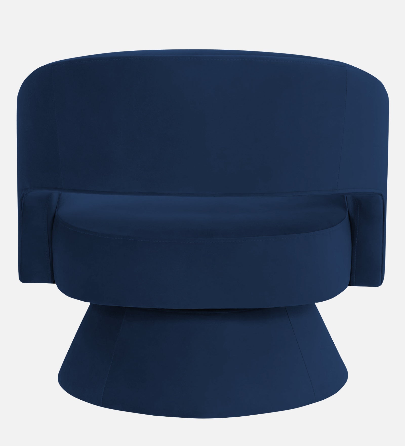 Pendra Velvet Swivel Chair In Imperial Blue Colour - Febonic Living