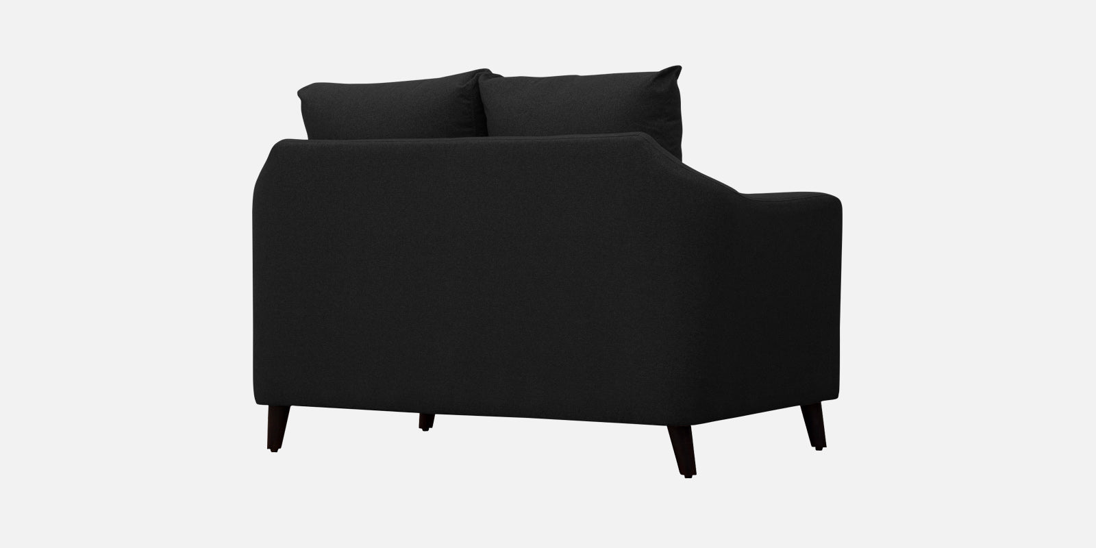 Kevin Fabric 2 Seater Sofa In Zed Black Colour - Febonic Living
