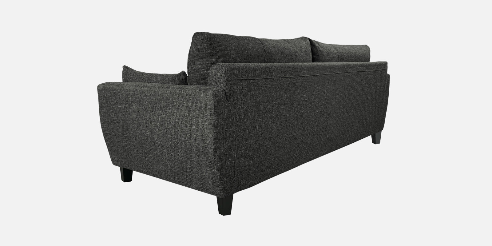 Mario Fabric 3 Seater Sofa In Charcoal Grey Colour - Febonic Living