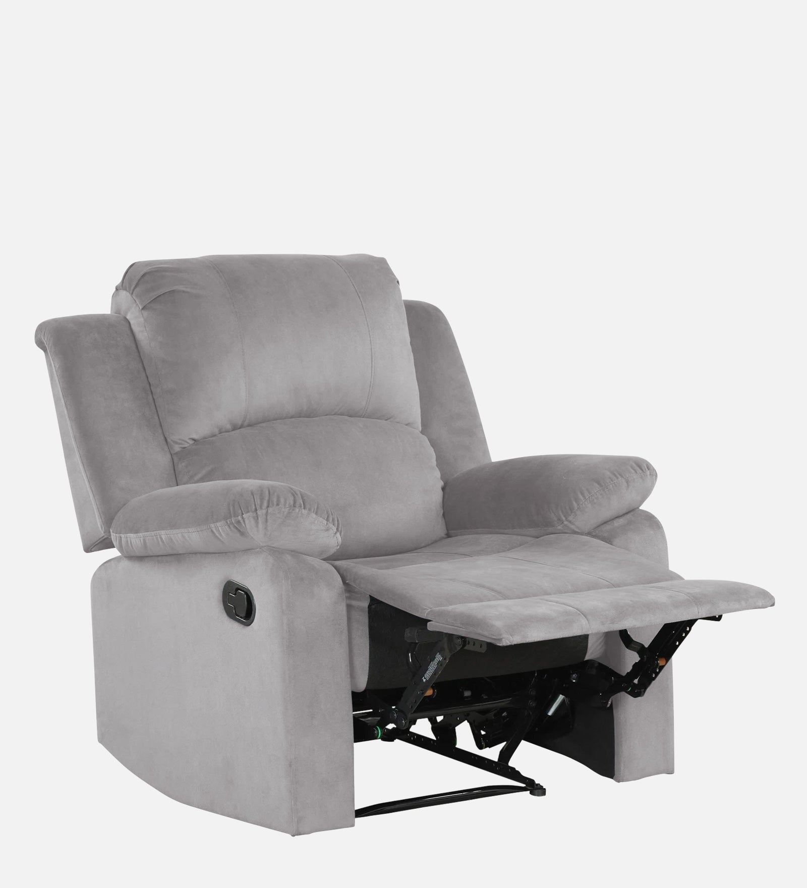 Lexi Fabric 1 Seater Motorized Recliner In Concrete Grey Colour - Febonic Living