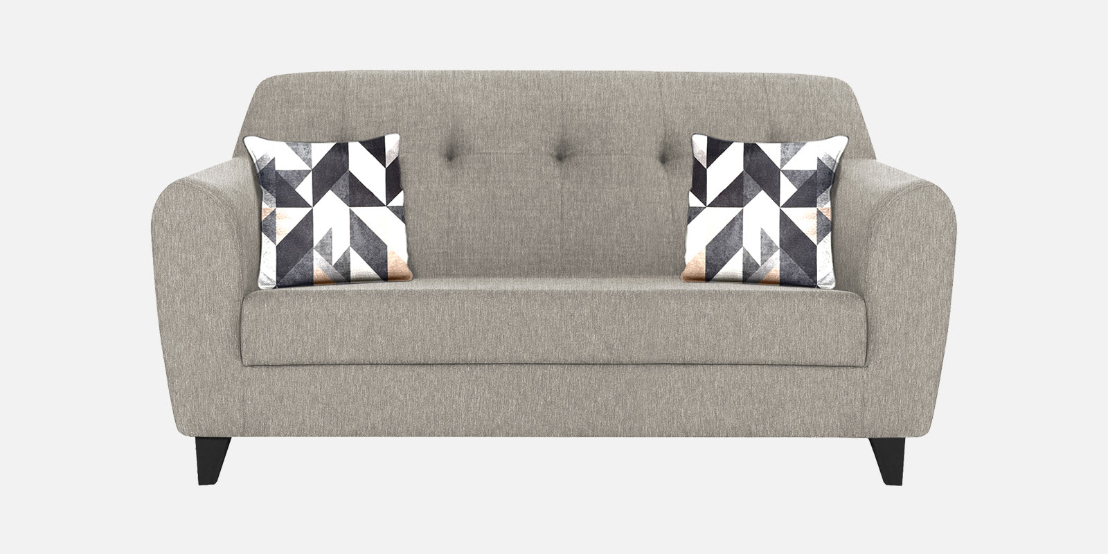 Melaan Fabric 2 Seater Sofa In Ash Grey Colour - Febonic Living