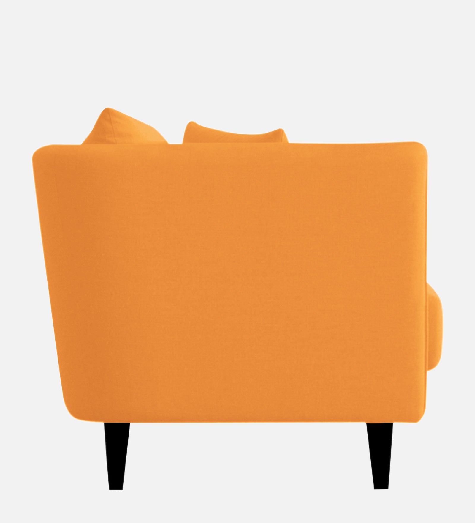 Norway Velvet 1 Seater Sofa In Tangerine Orange Colour - Febonic Living