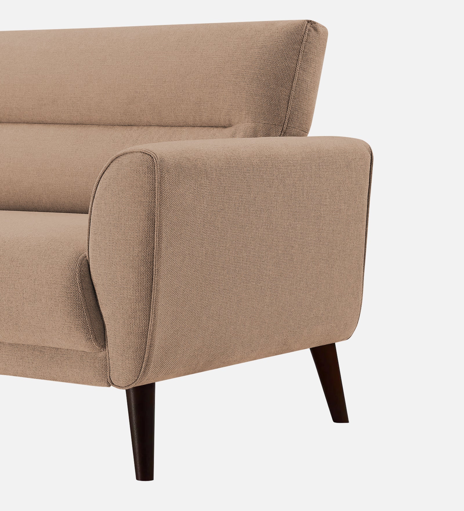 Castro Fabric 1 Seater Sofa In Cosmic Beige Colour - Febonic Living