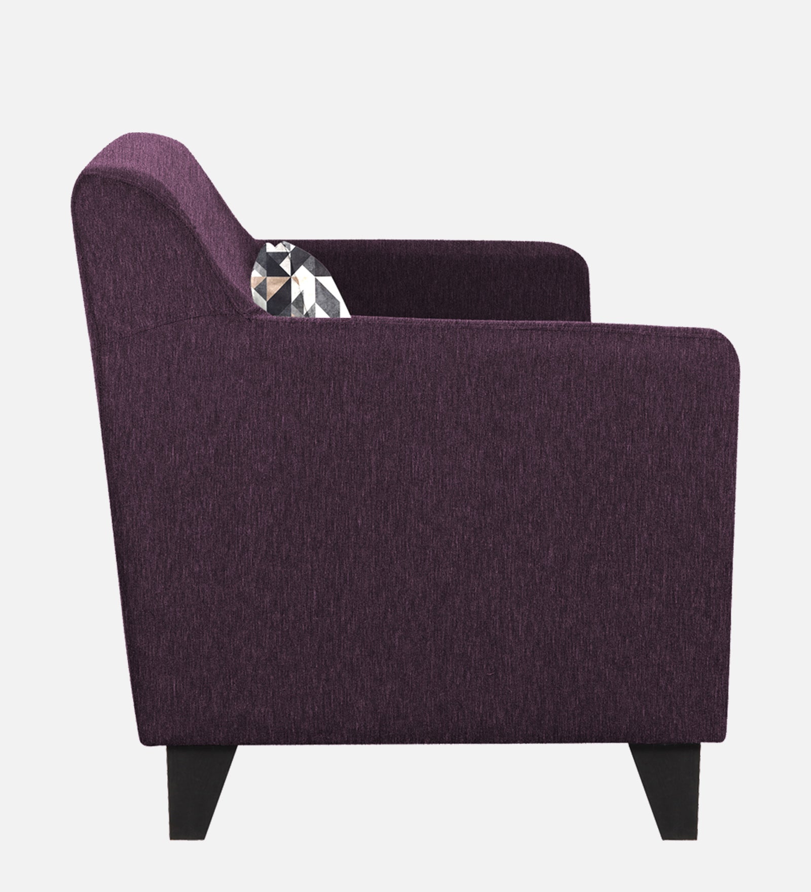 Melaan Fabric 1 Seater Sofa In Greek Purple Colour - Febonic Living