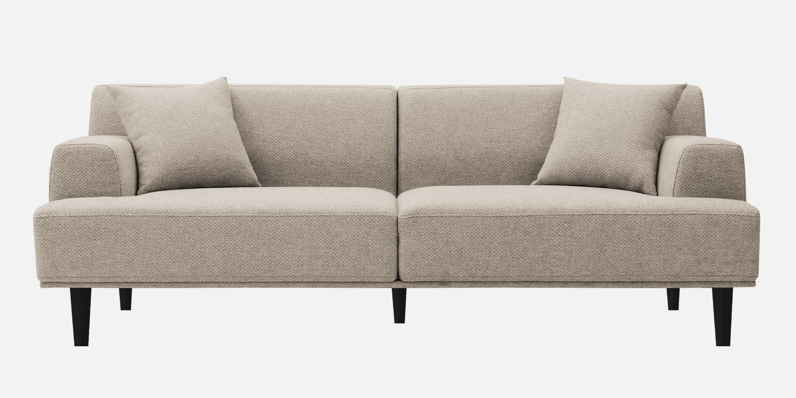 Cobby Fabric 3 Seater Sofa In Khaki Beige Colour - Febonic Living