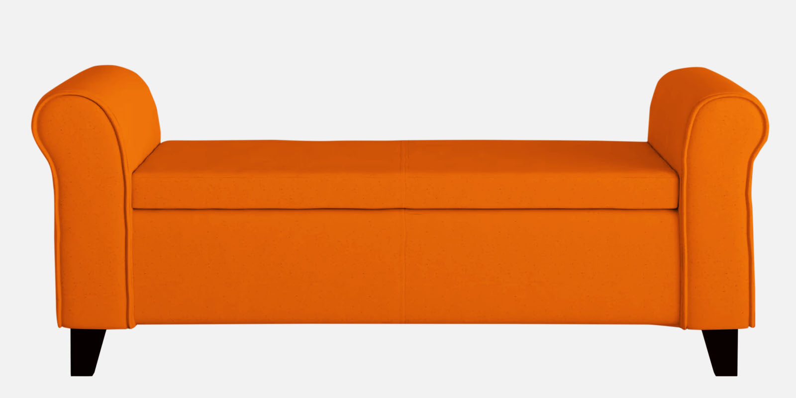 Molo Fabric 3 Seater Recamier In Vivid Orange Colour With Storage - Febonic Living